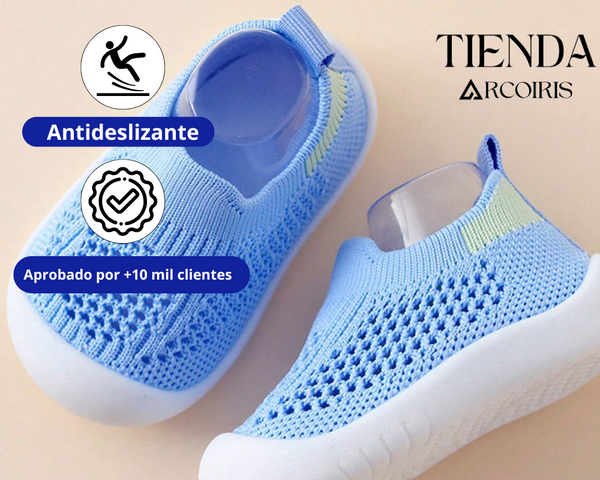 Zapatos antideslizantes para bebés- Arco Iris